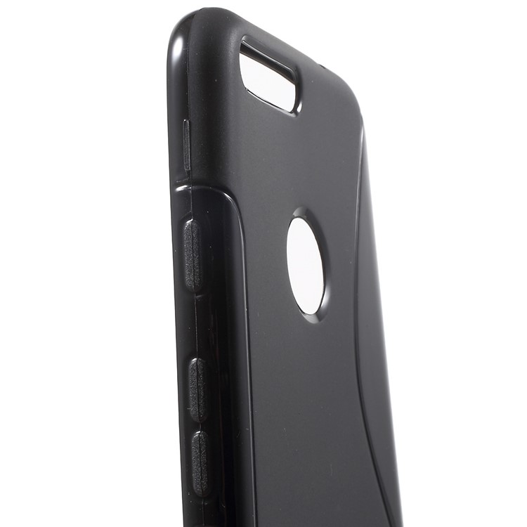 S Shape TPU Case for Google Pixel XL - Black-4