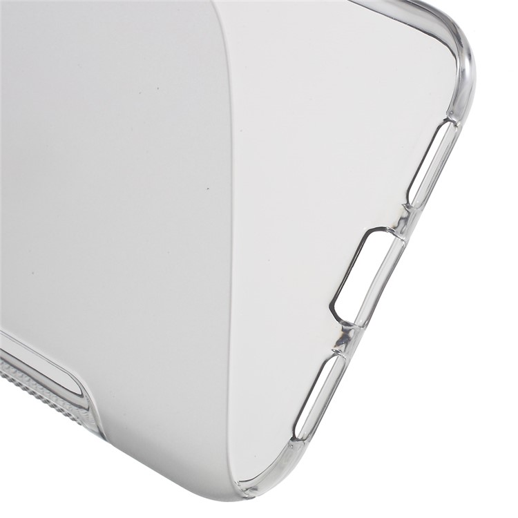 S Shape TPU Cover Case for Google Pixel XL - Grey-4