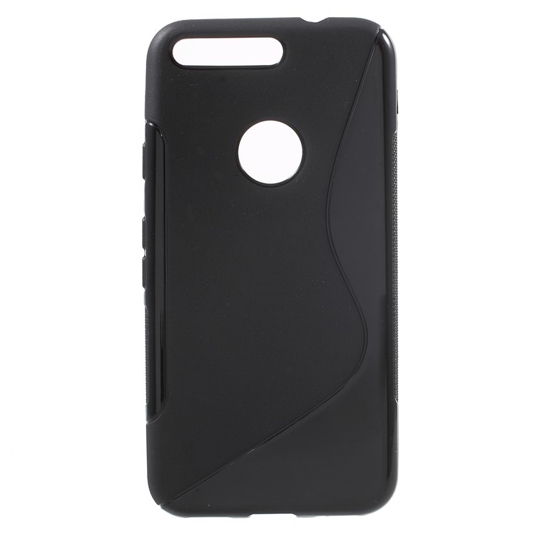 S Shape TPU Case for Google Pixel - Black-1