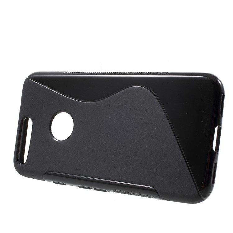 S Shape TPU Case for Google Pixel - Black-2