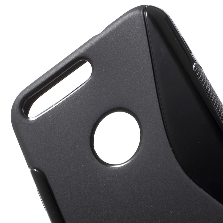 S Shape TPU Case for Google Pixel - Black-5