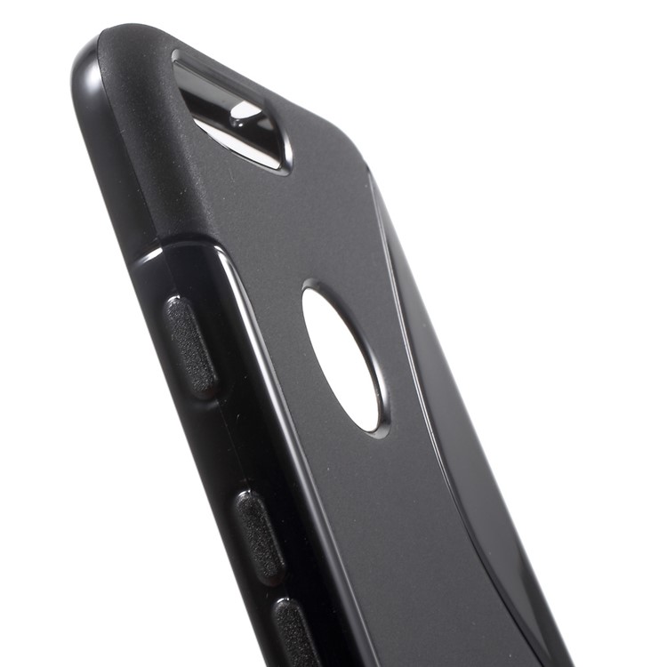 S Shape TPU Case for Google Pixel - Black-6