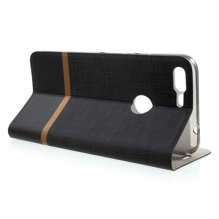 Flip Stand Leather Card Holder Case for Google Pixel XL - Black-3