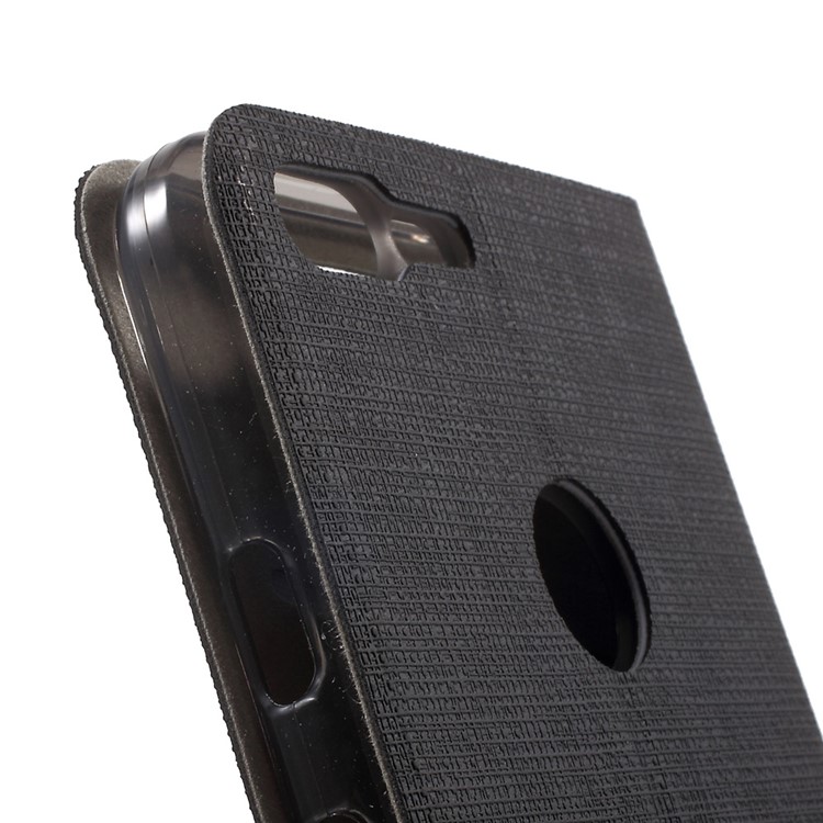 Flip Stand Leather Card Holder Case for Google Pixel XL - Black-7