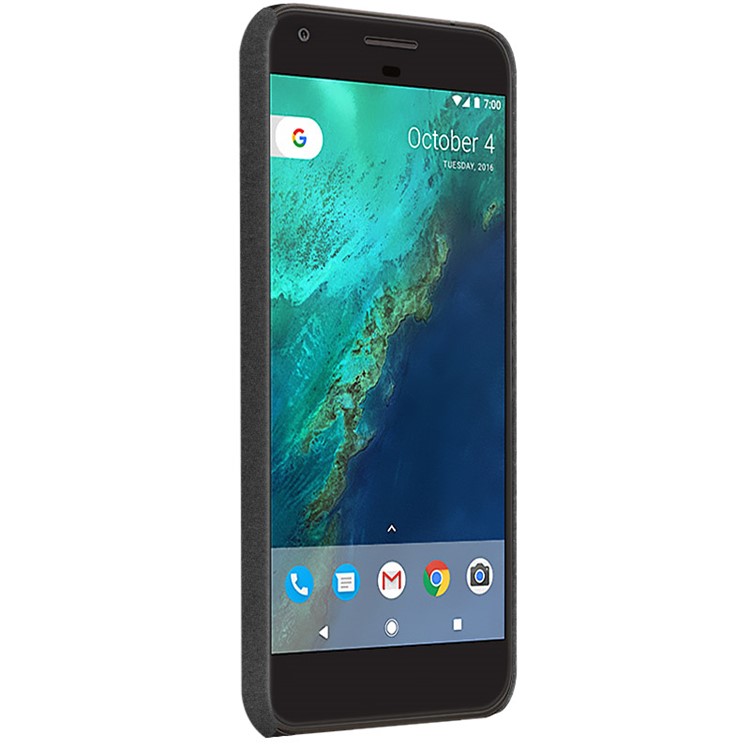IMAK Ring Finger Grip Matte PC Case + Screen Protector for Google Pixel - Black-4