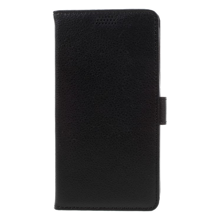 Lychee Grain Wallet Stand Leather Phone Case for Google Pixel XL - Black-3