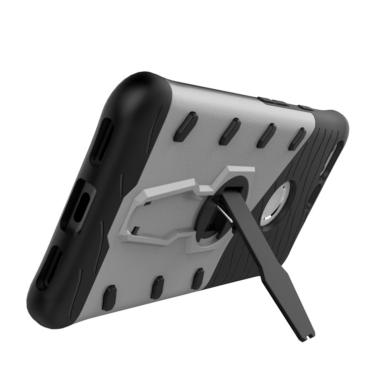 Armor PC + TPU Hybrid Case with Kickstand for Google Pixel - Silver-6