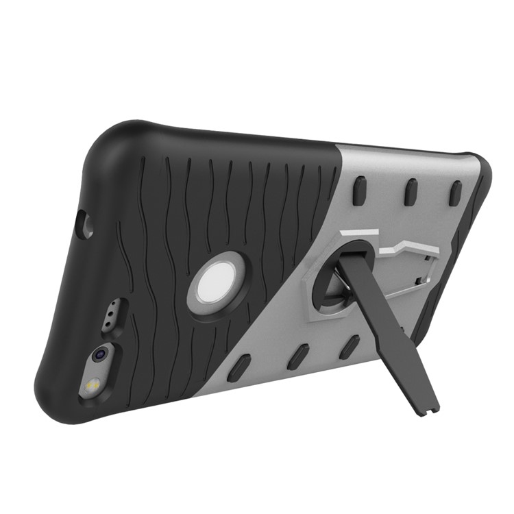 Armor PC + TPU Combo Case with Kickstand for Google Pixel XL - Silver-6
