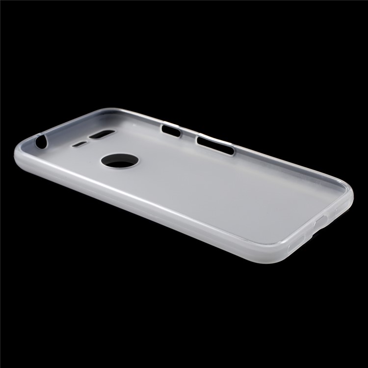 Anti-fingerprint Frosted TPU Gel Cover for Google Pixel 5.0 inch - White-3