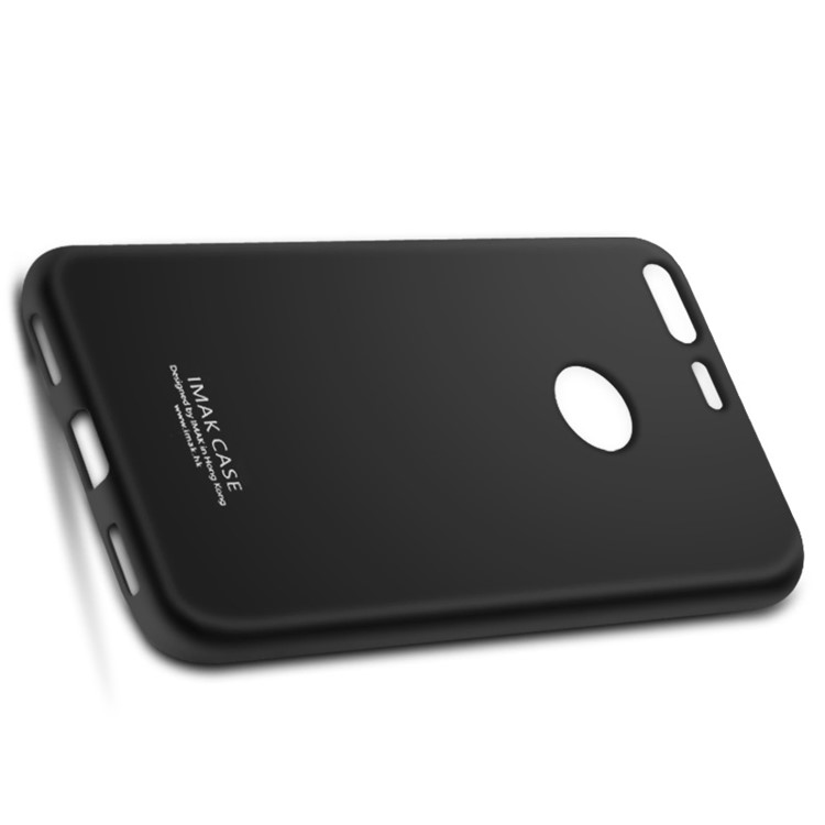 IMAK Silky Anti-scratch TPU Phone Case for Google Pixel XL + Screen Protector Film - Metal Black-4