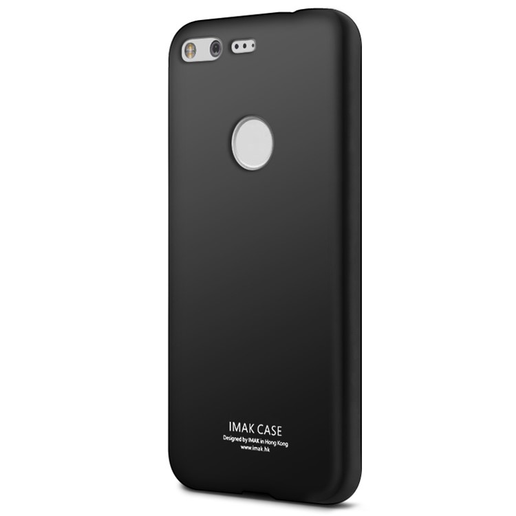 IMAK Silky Anti-scratch TPU Phone Case for Google Pixel XL + Screen Protector Film - Metal Black-5