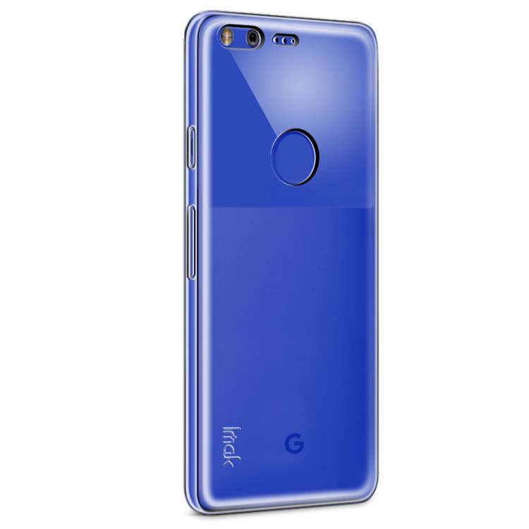 IMAK Glossy Clear TPU Mobile Phone Shell for Google Pixel XL + Screen Protector Film - Transparent-2