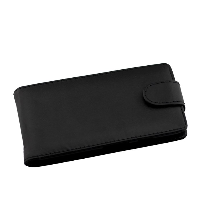 Vertical Flip Google Pixel Leather Case - Black-6