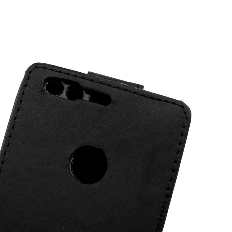 Vertical Flip Google Pixel Leather Case - Black-8