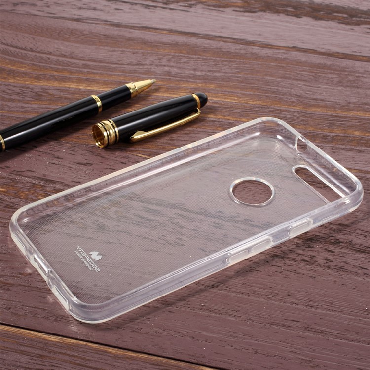 MERCURY GOOSPERY Crystal Clear Soft TPU Phone Case for Google Pixel - Transparent-2