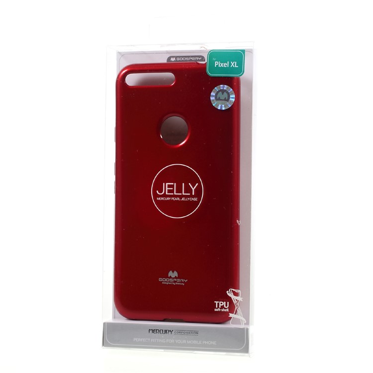 MERCURY GOOSPERY Glitter Powder Glossy TPU Case for Google Pixel XL - Red-5