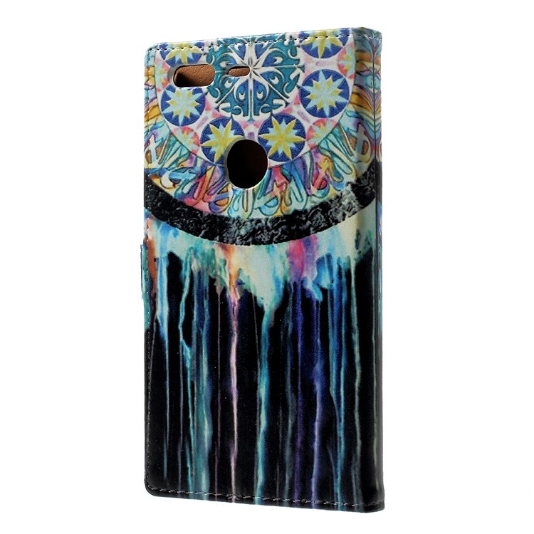 Pattern Printing Leather Wallet Phone Case for Google Pixel - Tribal Dreamcatcher-2