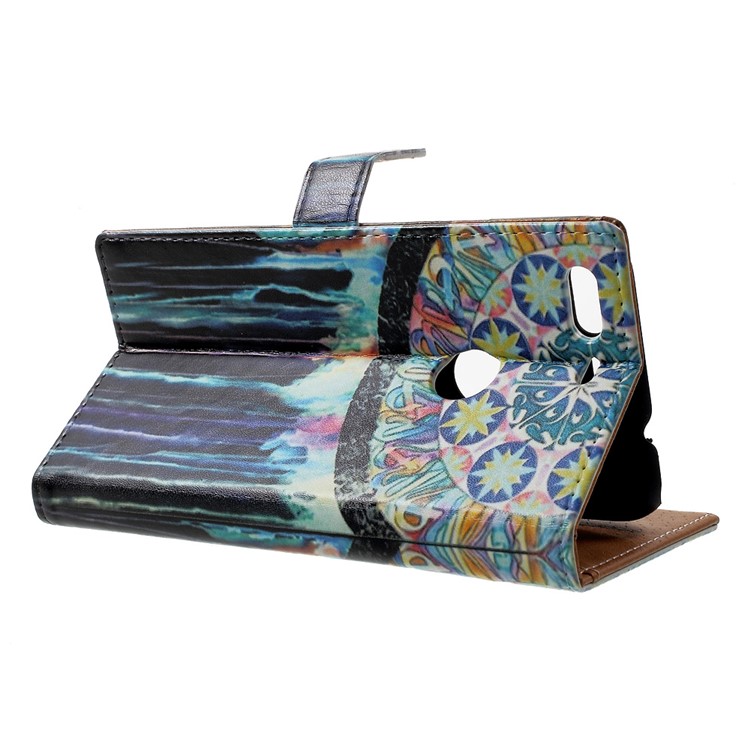 Pattern Printing Leather Wallet Phone Case for Google Pixel - Tribal Dreamcatcher-3