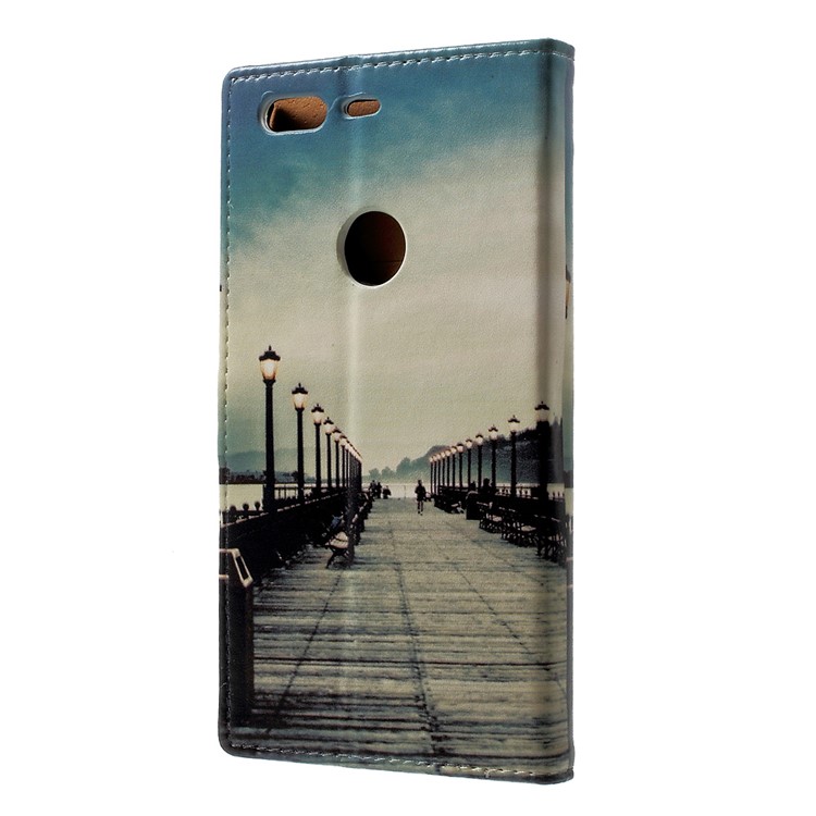 Pattern Printing Leather Stand Case Protector for Google Pixel - Street Light-2