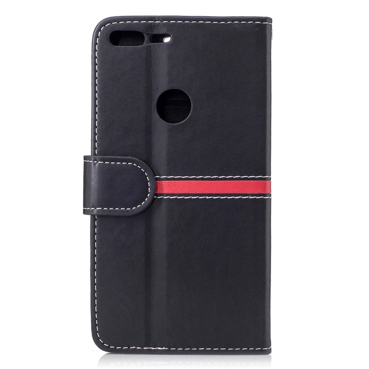 Graceful Series Stitching Leather Wallet Case with Hand Strap for Google Pixel XL - Black-2