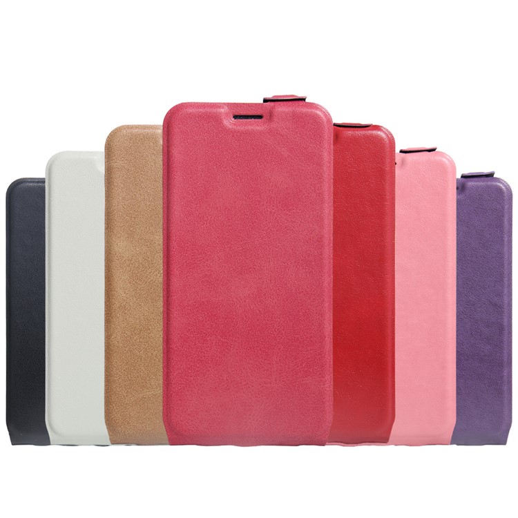 For Google Pixel Vertical Flip Crazy Horse Leather Case with Card/Photo Slot - Black-6