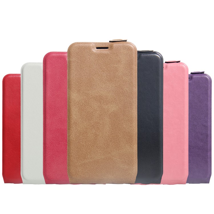 For Google Pixel XL Crazy Horse Vertical Flip Leather Case with Card/Photo Slot - Black-6