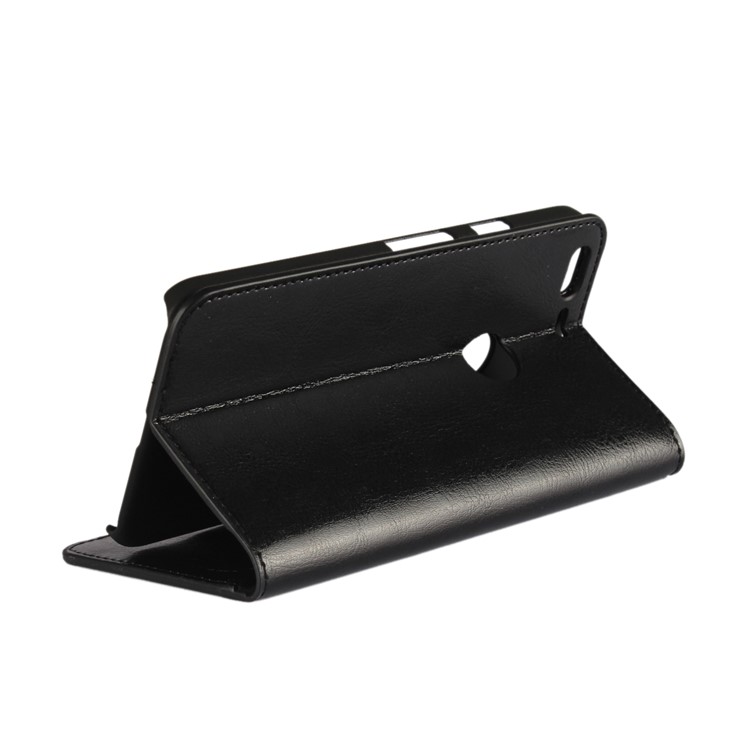 Crazy Horse Genuine Leather Wallet Mobile Case for Google Pixel - Black-3