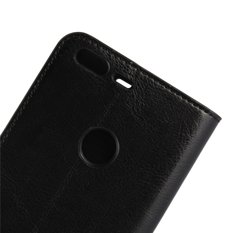 Crazy Horse Genuine Leather Wallet Mobile Case for Google Pixel - Black-7