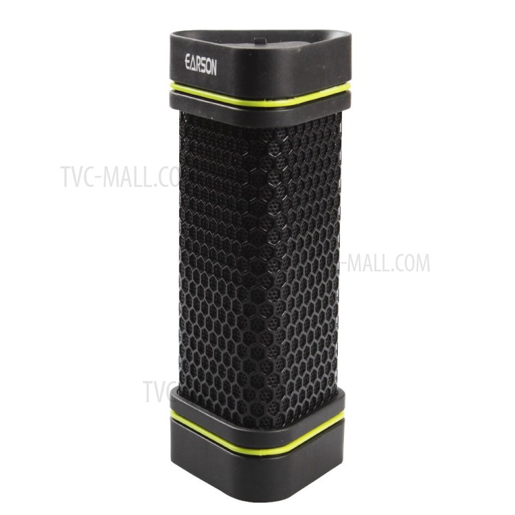 EARSON ER151 Portable Waterproof Shockproof Wireless Stereo Bluetooth Speaker w/ Microphone - Black-6