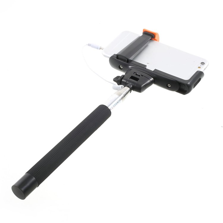 Black KJSTAR 3.5mm Audio Cable Handheld Extendable Monopod for iPhone Samsung HTC Sony etc (Z07-7)-5