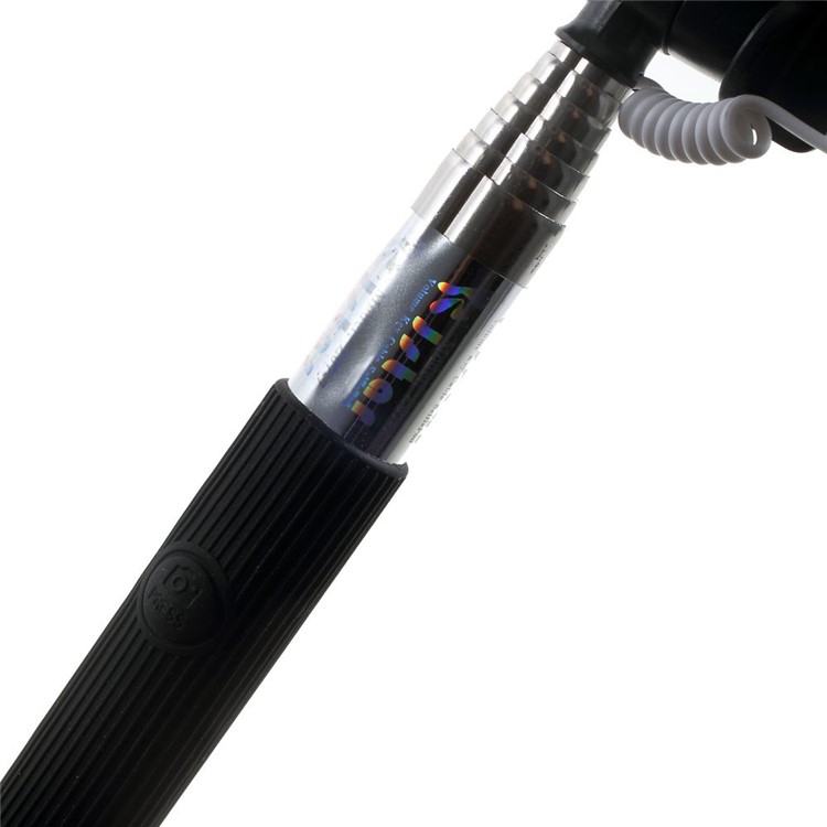 Black KJSTAR 3.5mm Audio Cable Handheld Extendable Monopod for iPhone Samsung HTC Sony etc (Z07-7)-6