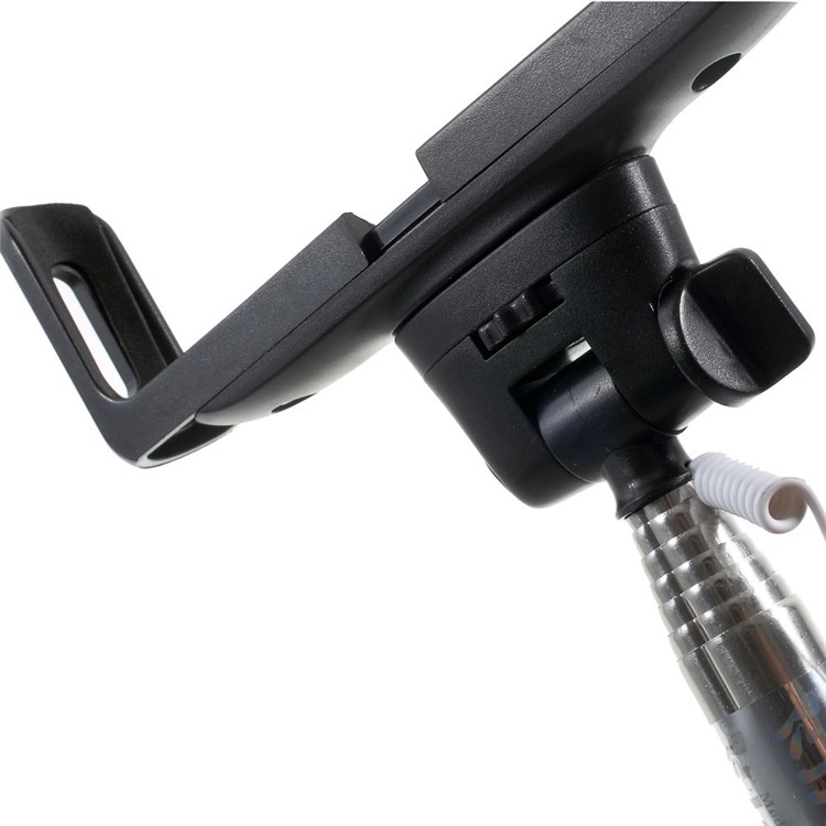 Black KJSTAR 3.5mm Audio Cable Handheld Extendable Monopod for iPhone Samsung HTC Sony etc (Z07-7)-7
