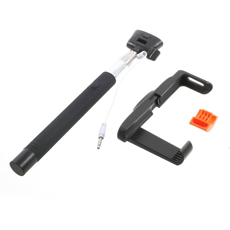 Black KJSTAR 3.5mm Audio Cable Handheld Extendable Monopod for iPhone Samsung HTC Sony etc (Z07-7)-8
