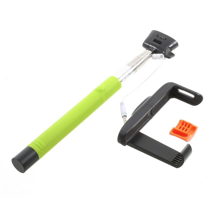 Green KJSTAR 3.5mm Audio Cable Handheld Extendable Monopod for iPhone Samsung HTC Sony etc (Z07-7)-9