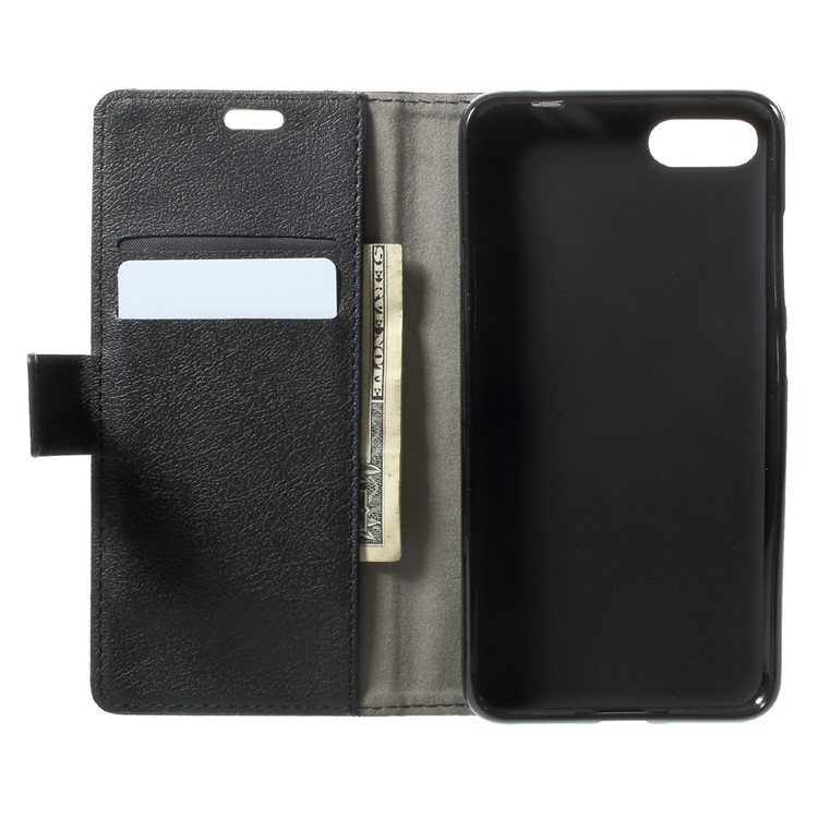 Leather Wallet Stand Mobile Casing for Asus Zenfone 4 Max /4 Max Pro /4 Max Plus ZC554KL - Black-5