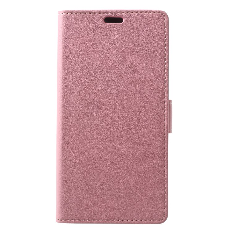 Leather Wallet Stand Mobile Cover for Asus Zenfone 4 Max /4 Max Pro /4 Max Plus ZC554KL - Pink-1