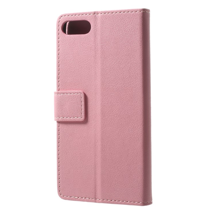 Leather Wallet Stand Mobile Cover for Asus Zenfone 4 Max /4 Max Pro /4 Max Plus ZC554KL - Pink-2