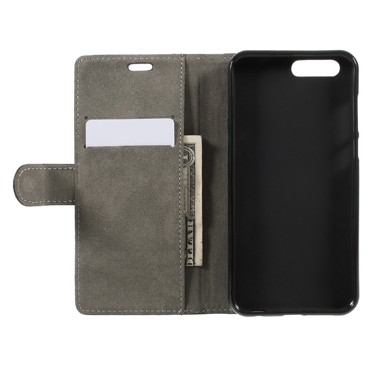 Flip Leather Cover Stand Card Holder Phone Case for Asus Zenfone 4 ZE554KL - Black-5