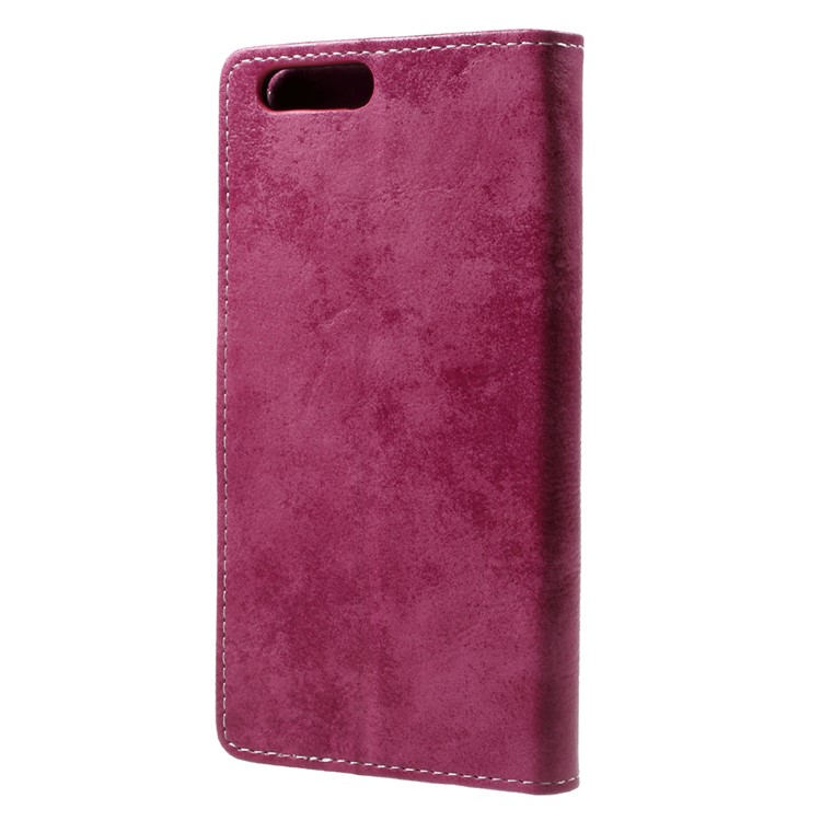 Vintage Wallet Stand Leather Flip Mobile Case for Asus Zenfone 4 ZE554KL - Rose-2
