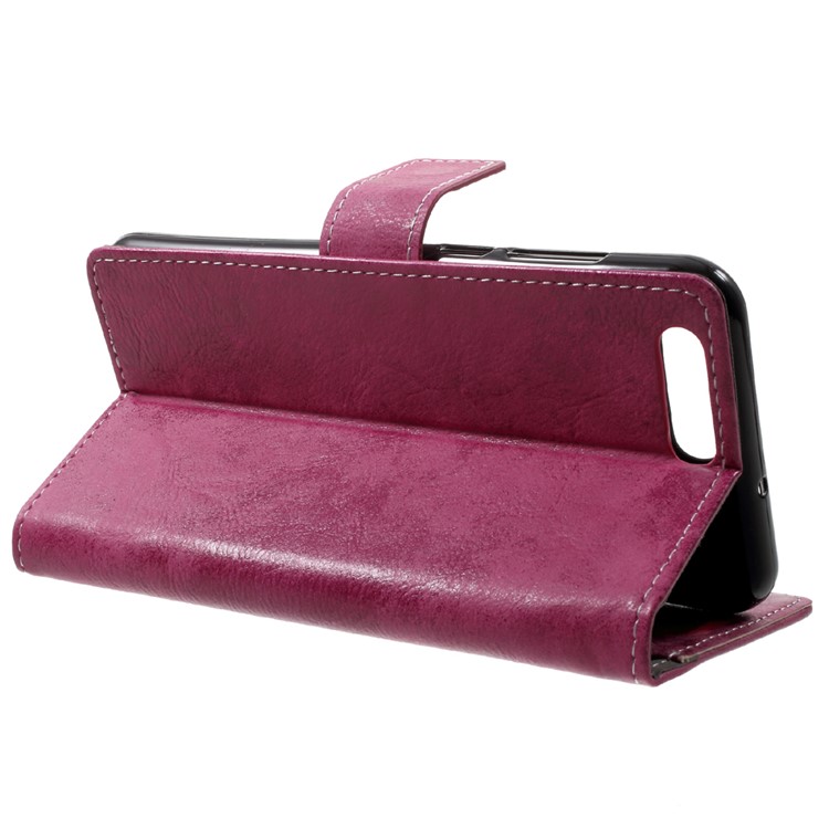 Vintage Wallet Stand Leather Flip Mobile Case for Asus Zenfone 4 ZE554KL - Rose-4