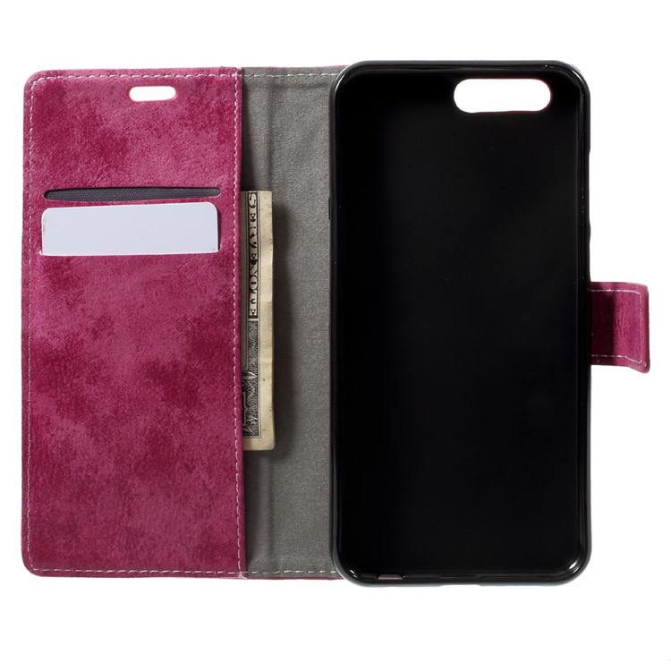 Vintage Wallet Stand Leather Flip Mobile Case for Asus Zenfone 4 ZE554KL - Rose-5