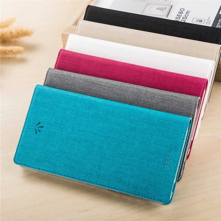 VILI DMX Style Cross Texture Card Holder Leather Case Cover for Asus Zenfone Live ZB501KL - Black-2