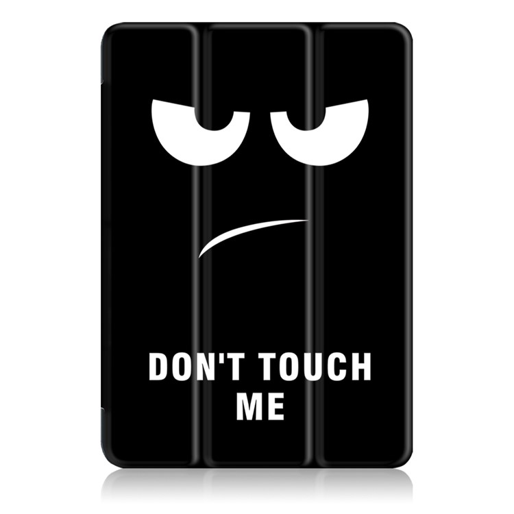 Foldable Tri-fold Stand Pattern Printing Leather Tablet Folio Case for Asus Zenpad 10 Z301MFL - Do Not Touch Me-2