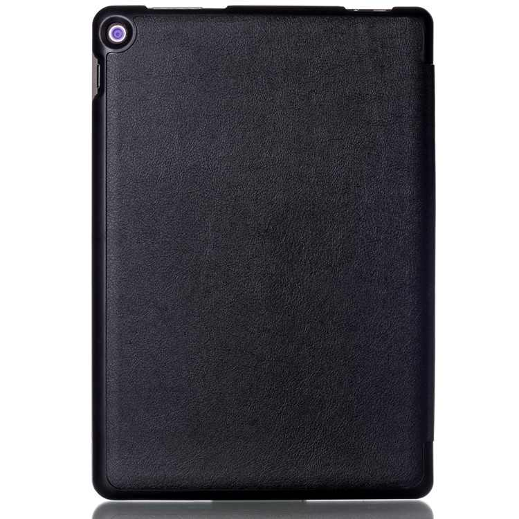 Tri-fold Stand Leather Folio Case for Asus Zenpad 10 Z301MFL - Black-3