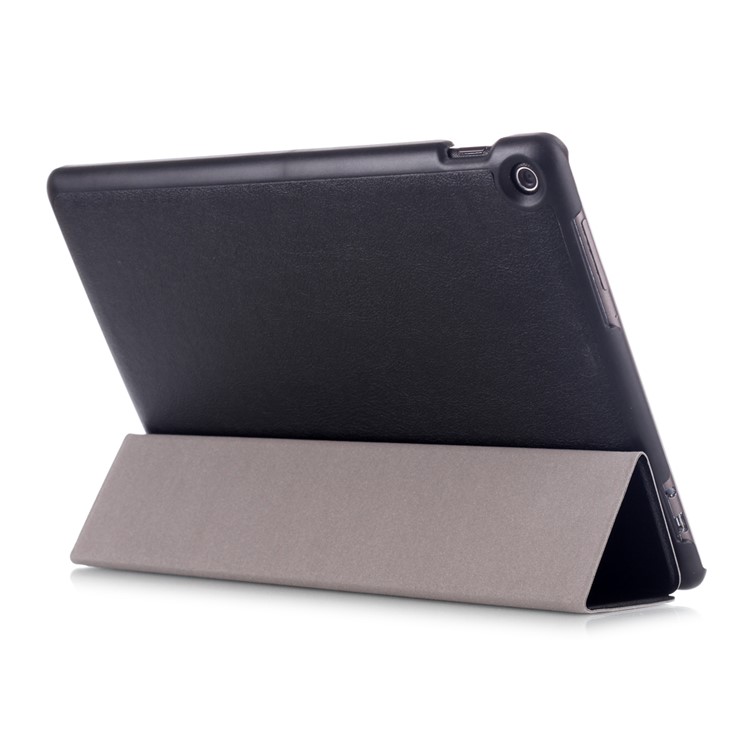 Tri-fold Stand Leather Folio Case for Asus Zenpad 10 Z301MFL - Black-5
