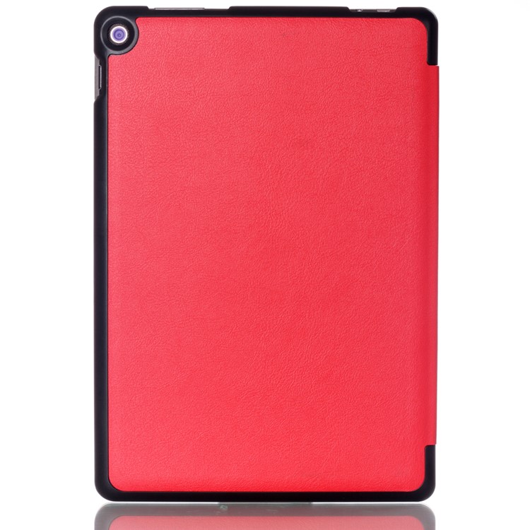 Tri-fold Stand Leather Folio Cover Case for Asus Zenpad 10 Z301MFL - Red-3
