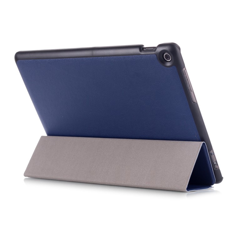 PU Leather Tri-fold Stand Folio Case for Asus Zenpad 10 Z301MFL - Dark Blue-5