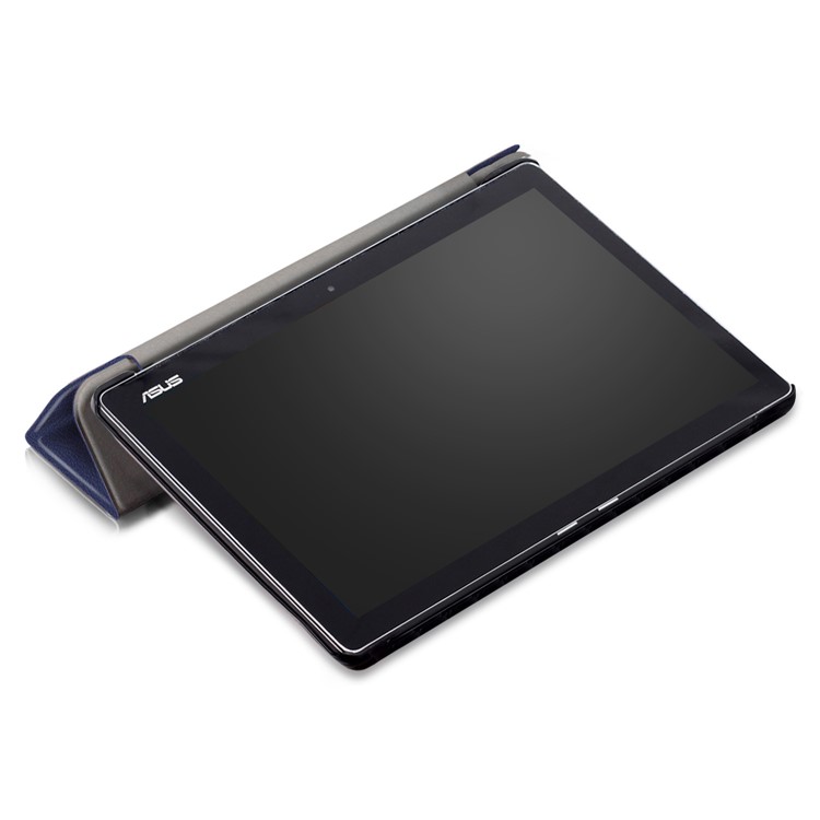 PU Leather Tri-fold Stand Folio Case for Asus Zenpad 10 Z301MFL - Dark Blue-7