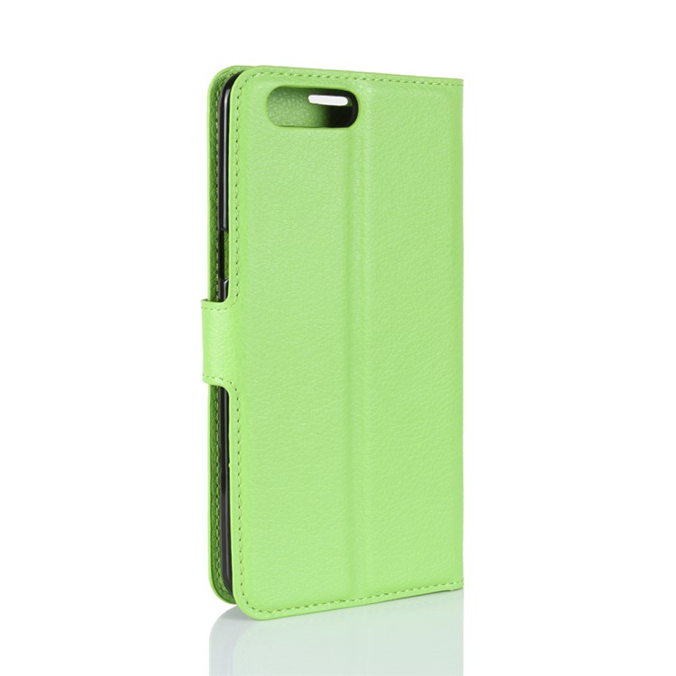 Litchi Skin PU Leder Brieftasche Stand Telefon Shell mit Magnet für Asus Zenfone 4 Max / 4 Max Pro / 4 Max Plus ZC554KL - Grün-6