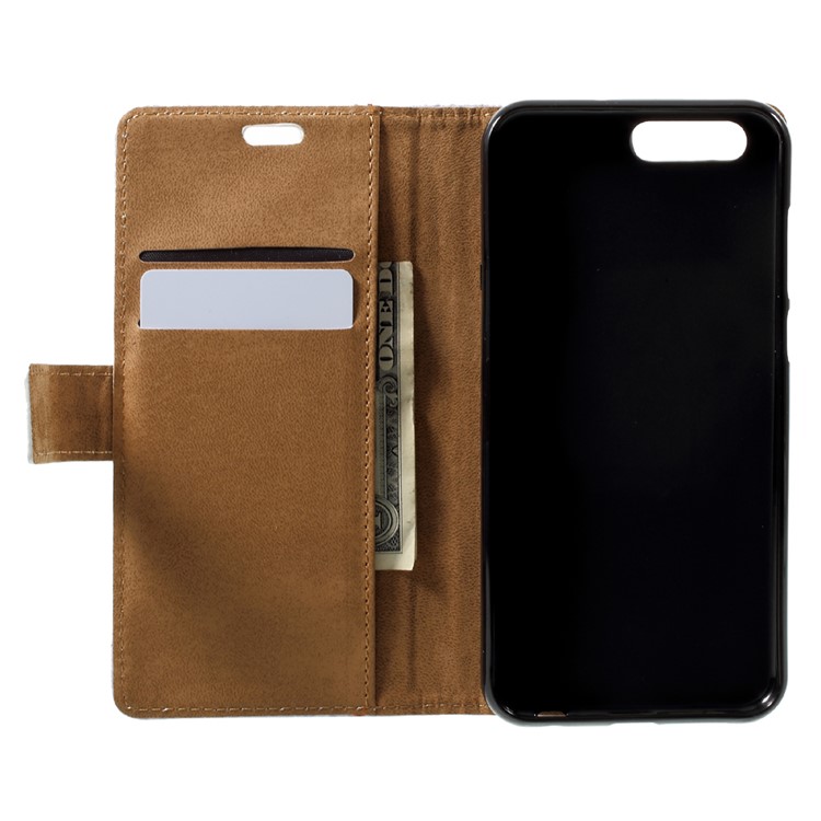 Pattern Printing PU Leather Wallet Stand Mobile Phone Cover Case for Asus Zenfone 4 ZE554KL - Lovely Cat and Heart-5